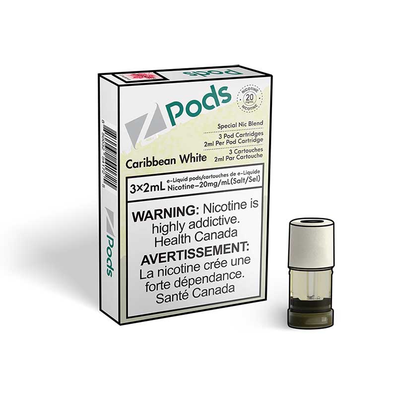 Pod ホワイト Z Pods - S Compatible - Caribbean White (Pina) | Bay Vape