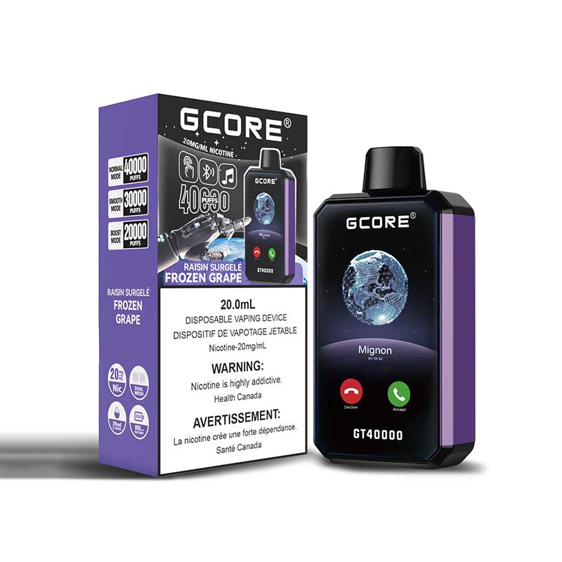 【人気No.1】霞の境GrapeGod H4CBH 1.0mlグレープゴッド93 Gcore GT 40K Disposable - Frozen Grape | Bay Vape