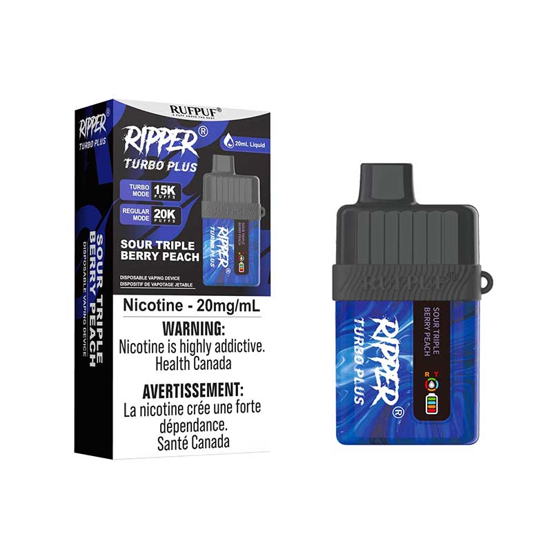 Ripper Turbo Plus 20K Disposable - Sour Triple berry Peach | Bay Vape