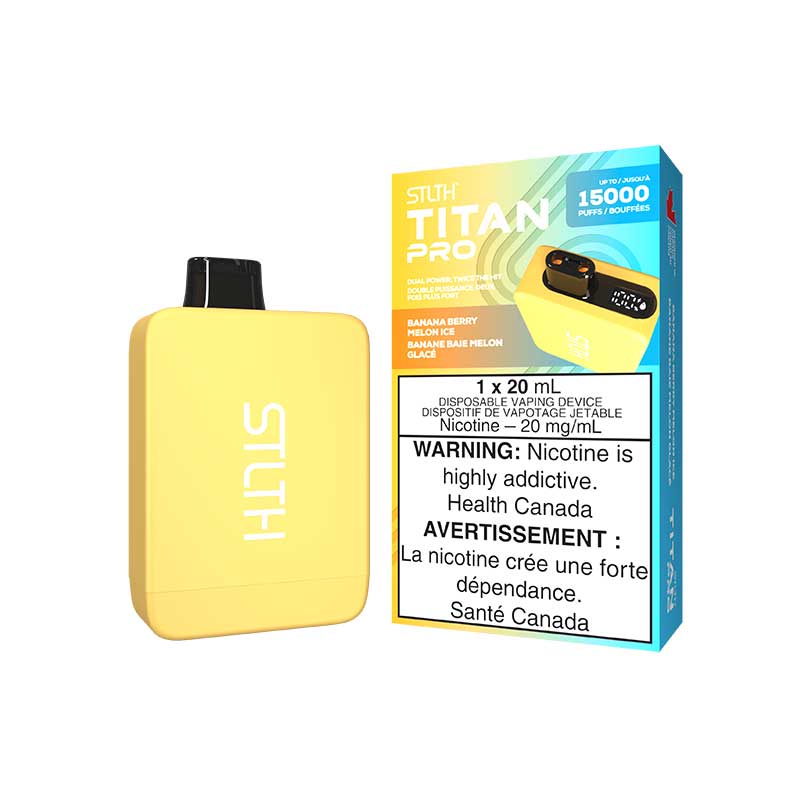 STLTH Titan PRO Disposable - Banana Berry Melon Ice | Bay Vape STLTH Titan PRO Disposable - Banana Berry Melon Ice | Bay Vape