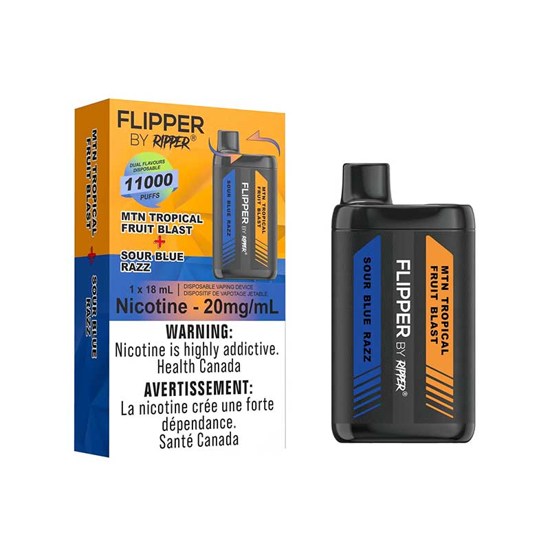 Flipper by Ripper 11000 - MTN Tropical Fruit Blast & Sour Blue Razz