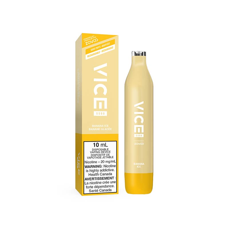 VICE 5500 Puffs Disposable - Banana Ice | Bay Vape Canada VICE 5500 Puffs Disposable - Banana Ice | Bay Vape Canada