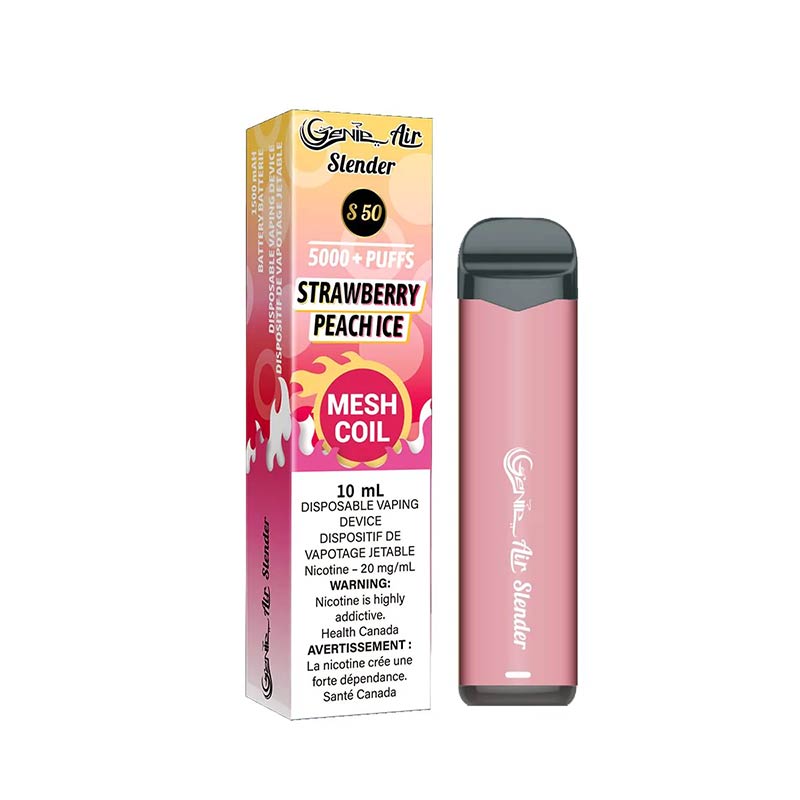 Genie Air Slender 5000 Puffs Glace à la fraise et à la pêche Baie
