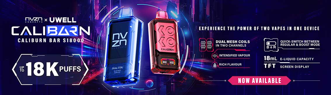 NVZN Uwell Caliburn Bar 18K Disposable - Bay Vape