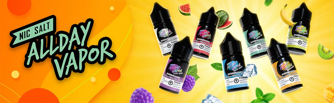 Allday Vapor Nic Salt - Bay Vape