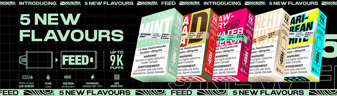 Feed 9000 Puffs Pre-Filled Pods - Bay Vape