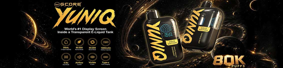 Gcore Yuniq 80K Clear Tank Disposable | Bay Vape Canada