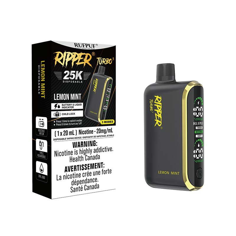 Ripper Turbo 3 25K Disposable - Lemon Mint