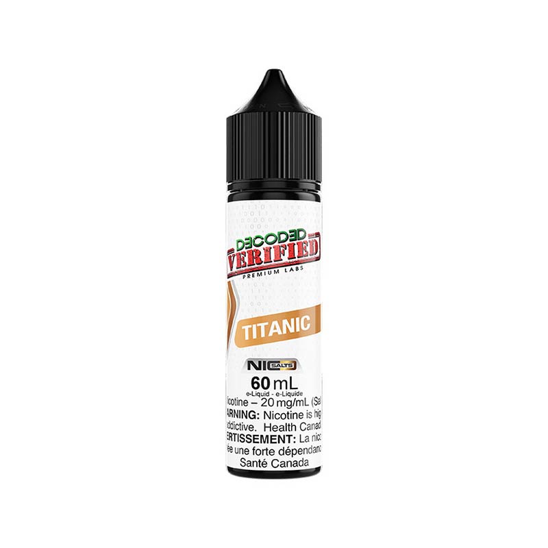 Titanic Salt Juice By Decoded Verified - 60mL - Bay Vape Canada