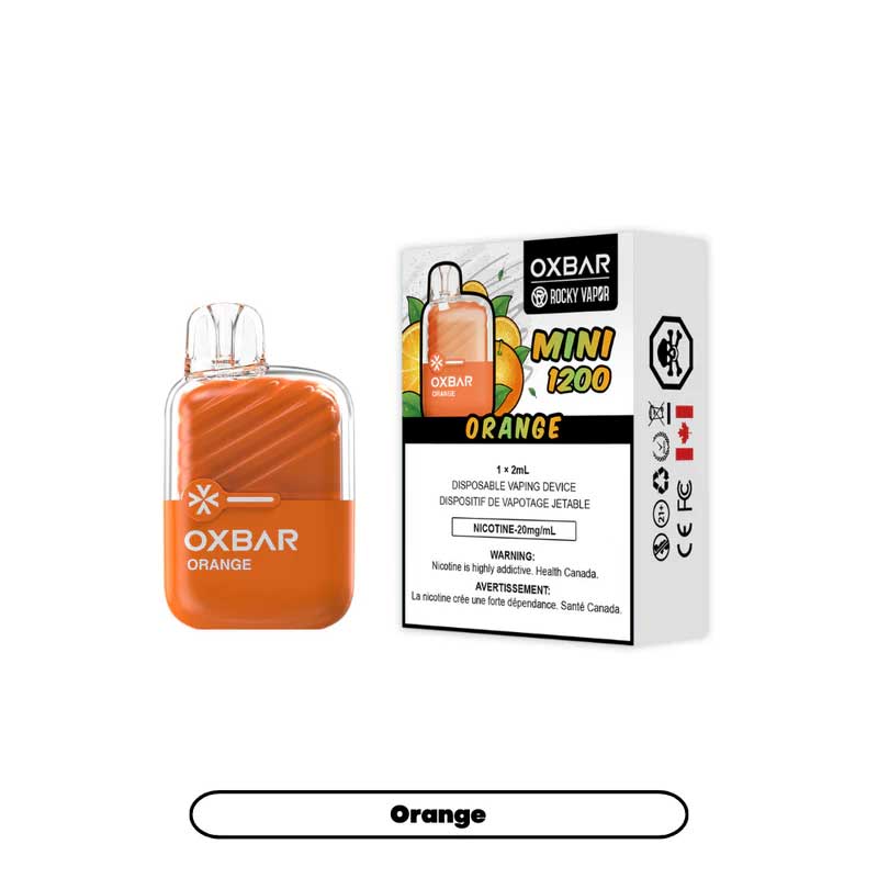 OXBAR Mini 1200 Disposable - Orange - Bay Vape Canada