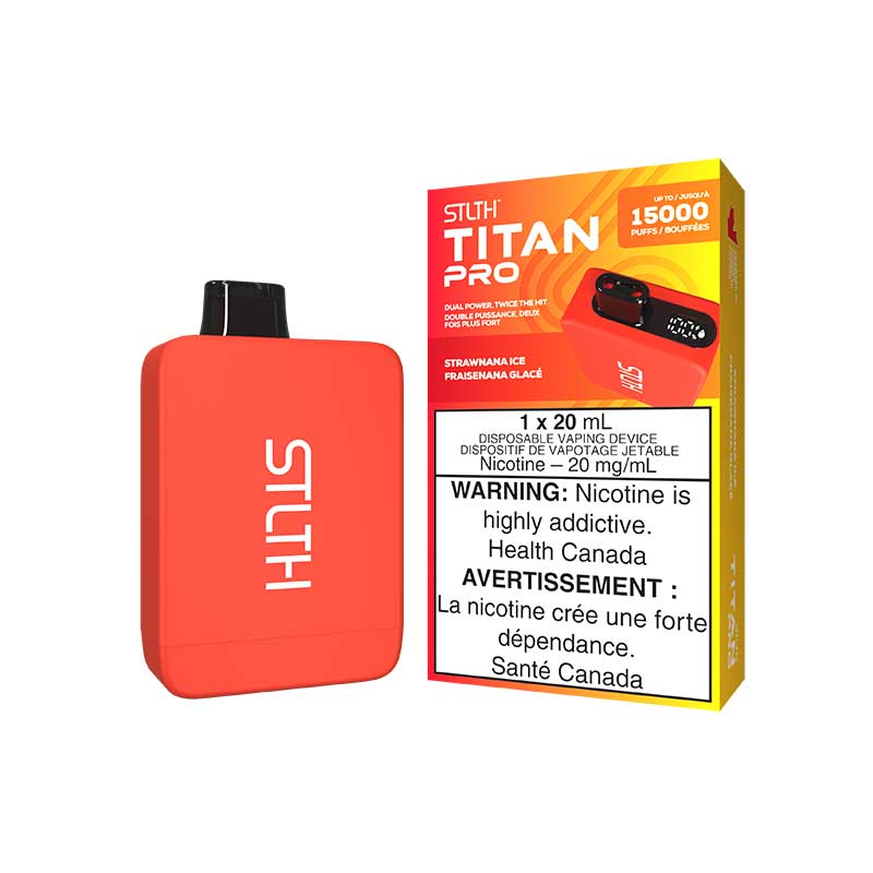 STLTH Titan PRO Disposable - Strawnana Ice - Bay Vape Canada