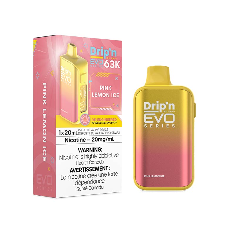 Drip'n by Envi EVO Series 63K Disposable - Pink Lemon Ice (MB) - Bay Vape