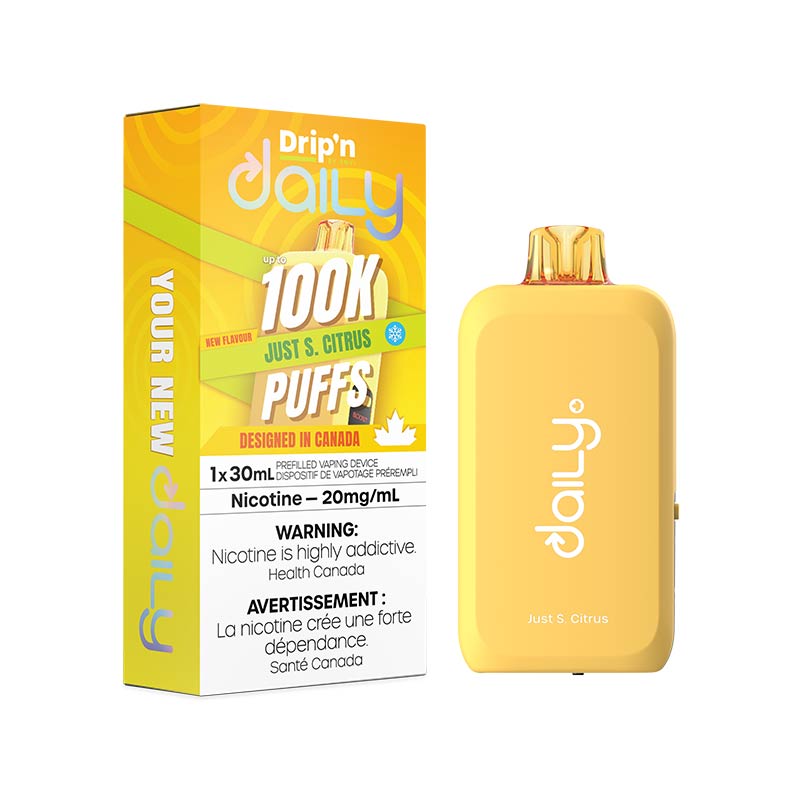 Drip'n by Envi Daily 100K Disposable - Just S. Citrus (MB) - Bay Vape