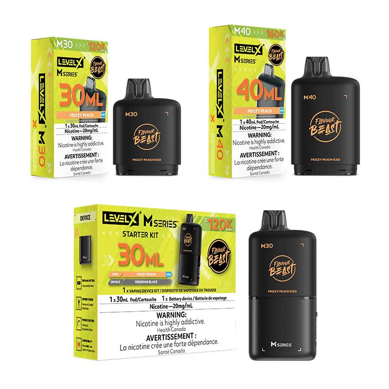 Level X M Series Pod - Flavour Beast - Frizzy Peach Iced (MB)