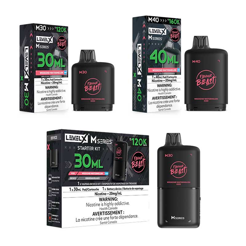 Level X M Series Pod - Flavour Beast - Weekend Watermelon Iced (MB)
