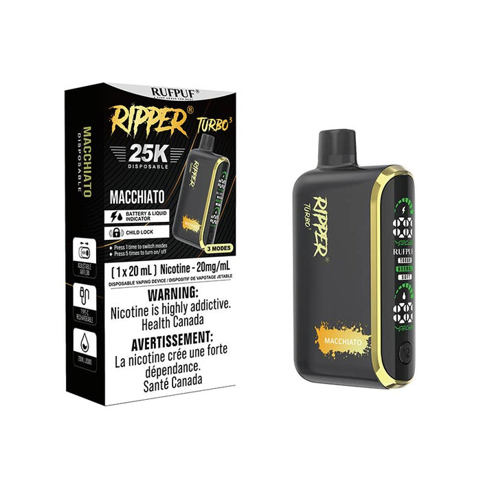 Ripper Turbo 3 25K Disposable - Macchiato