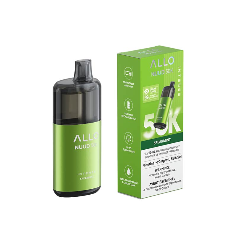ALLO Intense Nuud 50K Disposable Vape - Spearmint (MB)