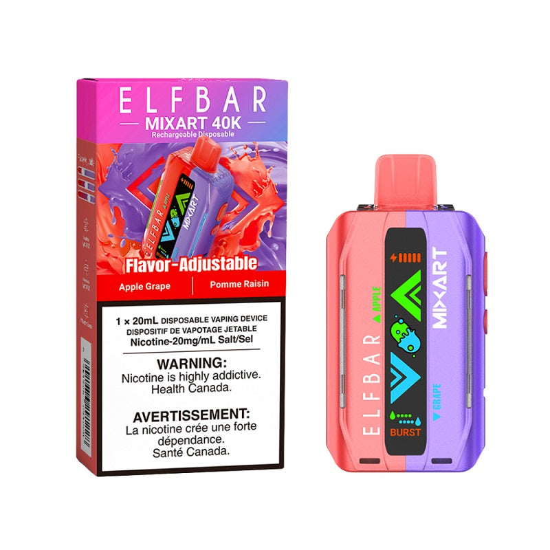 ELF Bar MixArt 40K Disposable - Apple Grape - Bay Vape