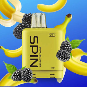 Spin Fizz X Pod 12K - Banana Blackberry