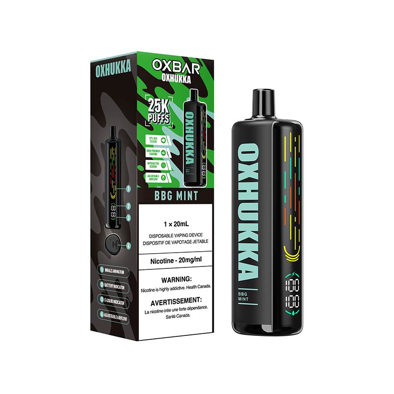 OXBAR Oxhukka 25K Disposable - BBG Mint (ON) - Bay Vape