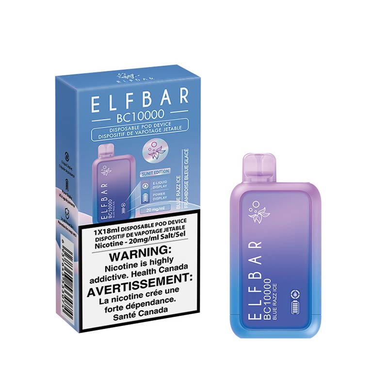 ELF Bar BC10000 Disposable Vape - Blue Razz Ice - Bay Vape Canada