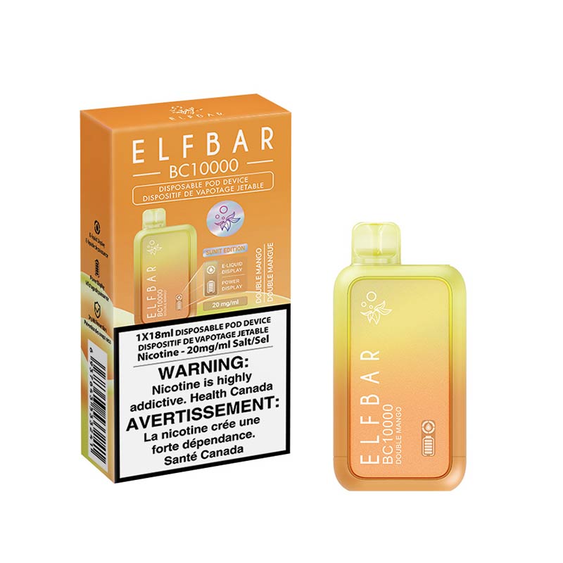 ELF Bar BC10000 Disposable Vape - Double Mango - Bay Vape Canada