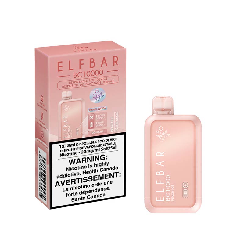 ELF Bar BC10000 Disposable Vape - Peach Ice - Bay Vape Canada