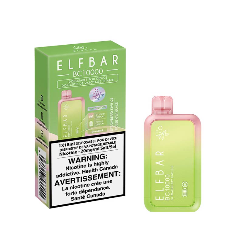 ELF Bar BC10000 Disposable Vape - Strawberry Kiwi Ice - Bay Vape Canada