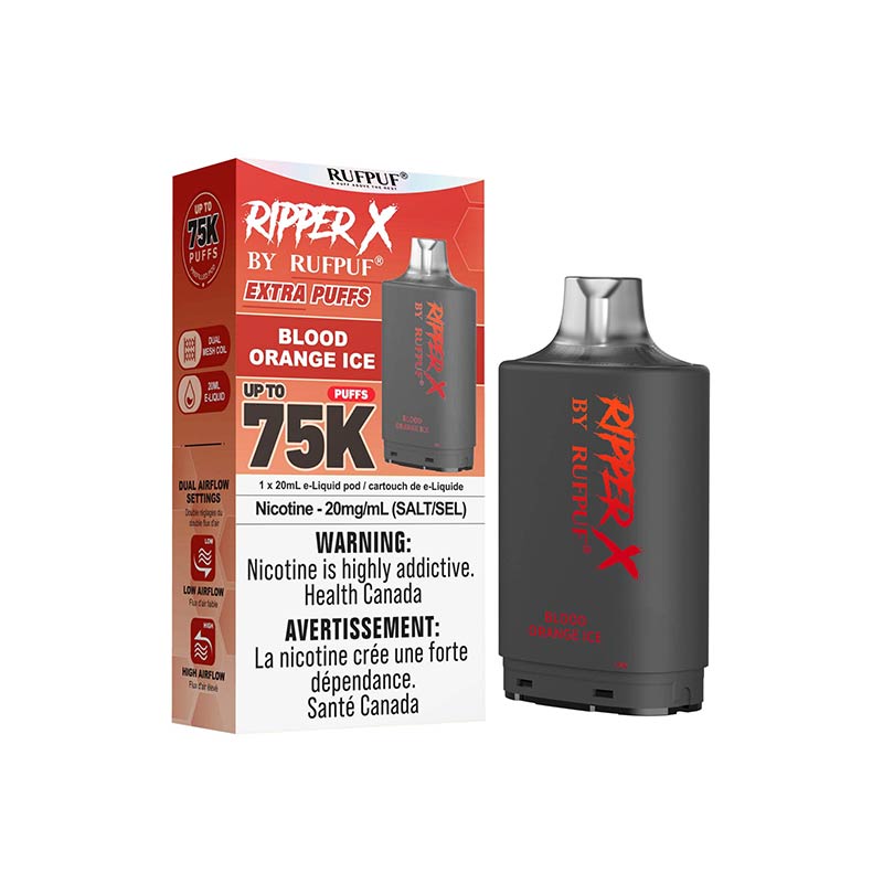 Ripper X Pod by Rufpuf 75K - Blood Orange Ice - Bay Vape