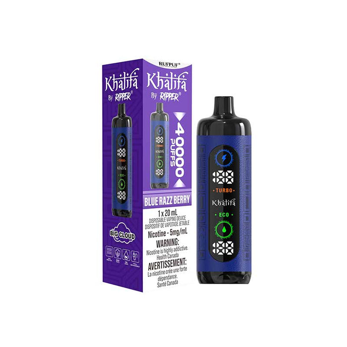 Khalifa Bar By Ripper 40K Disposable - Blue Razz Berry (ON)