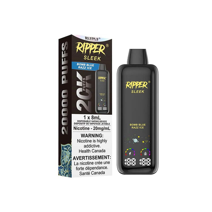 Ripper Sleek 20K Disposable - Bomb Blue Razz Ice (ON)
