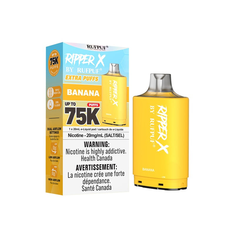 Ripper X Pod by Rufpuf 75K - Banana (ON) - Bay Vape
