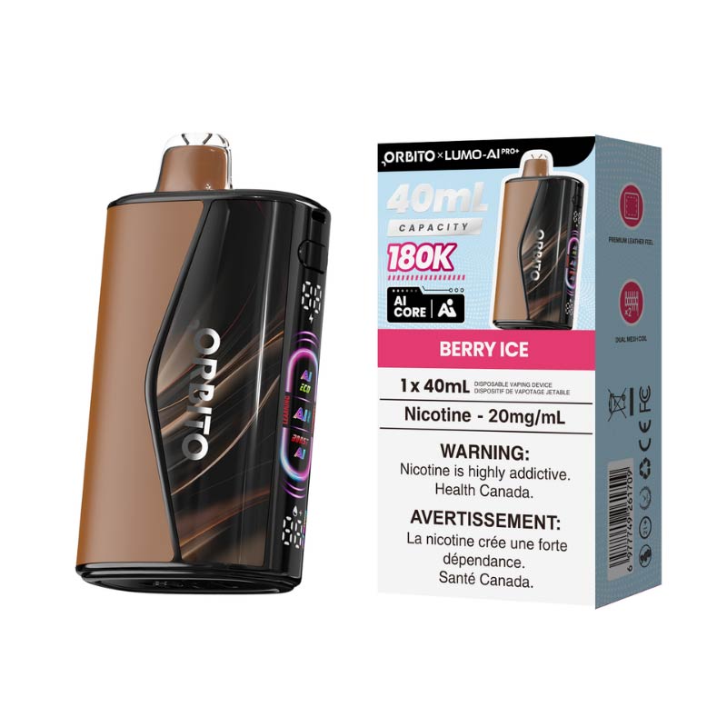 ORBITO Lumo-AI Pro+ 180K Disposable - Berry Ice (MB) - Bay Vape