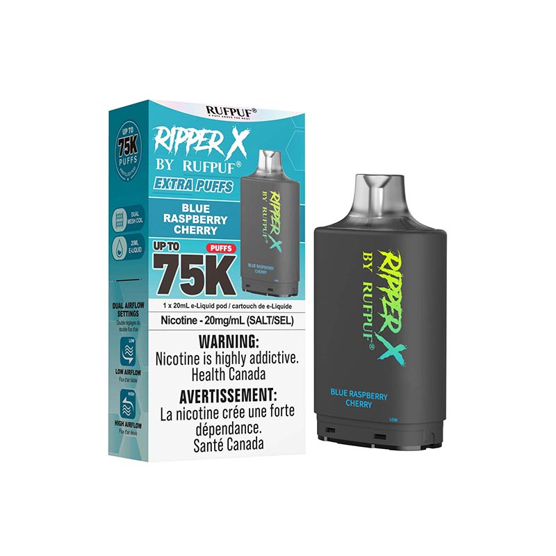 Ripper X Pod by Rufpuf 75K - Blue Raspberry Cherry - Bay Vape Canada