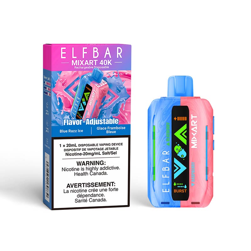 ELF Bar MixArt 40K Disposable - Blue Razz Ice (ON) - Bay Vape
