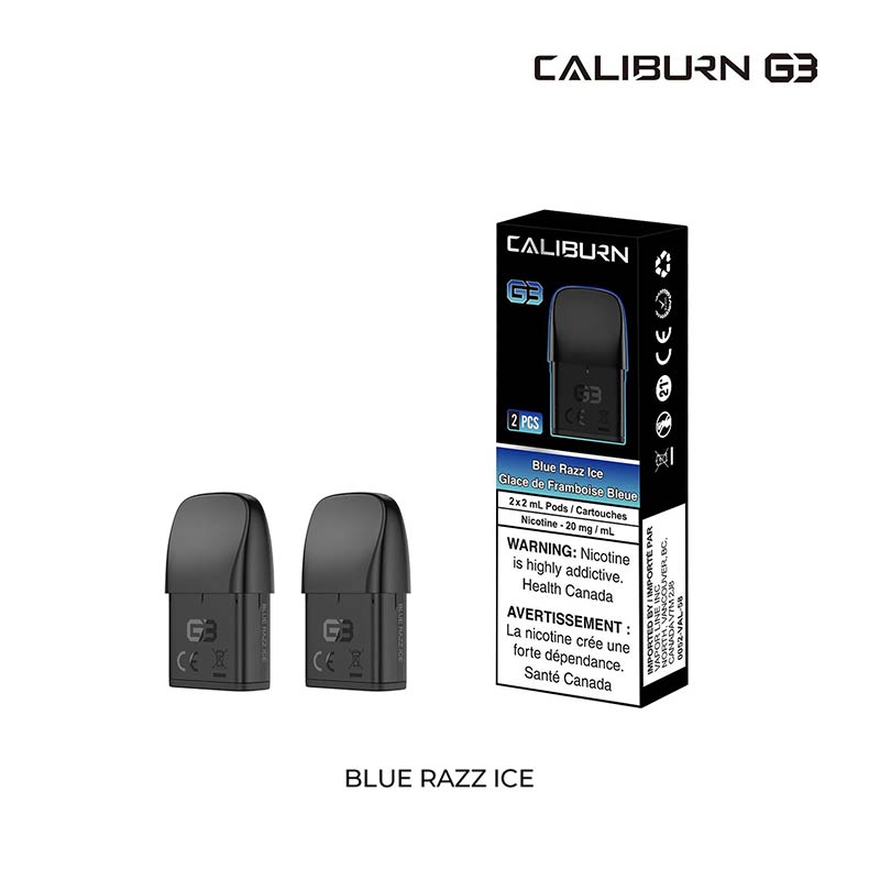 Caliburn G3 Pre-filled Pod - Blue Razz Ice (ON)