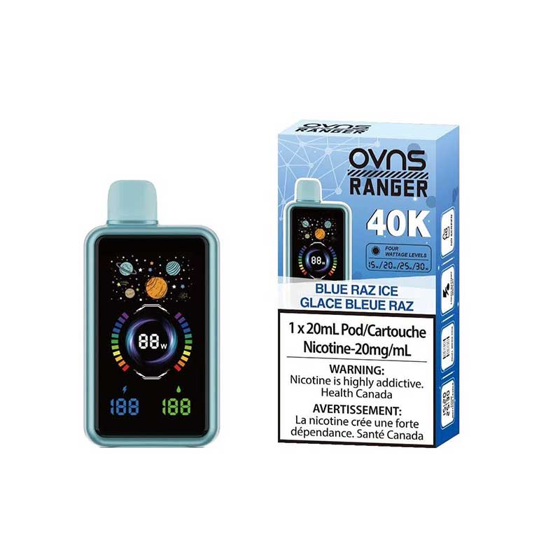 OVNS Ranger 40K Disposable - Blue Razz Ice (ON)