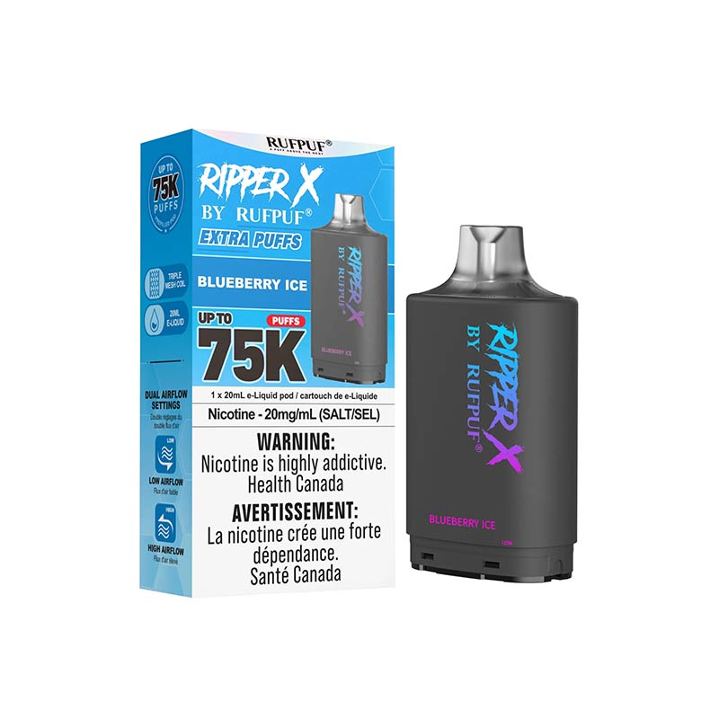 Ripper X Pod by Rufpuf 75K - Blueberry Ice (ON) - Bay Vape