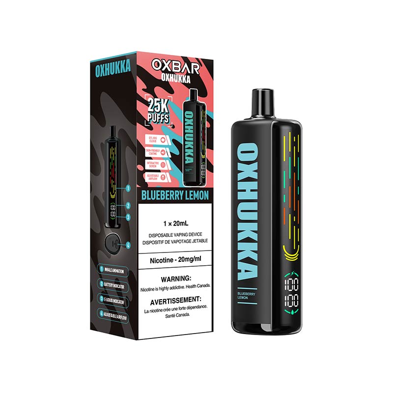 OXBAR Oxhukka 25K Disposable - Blueberry Lemon (ON) - Bay Vape