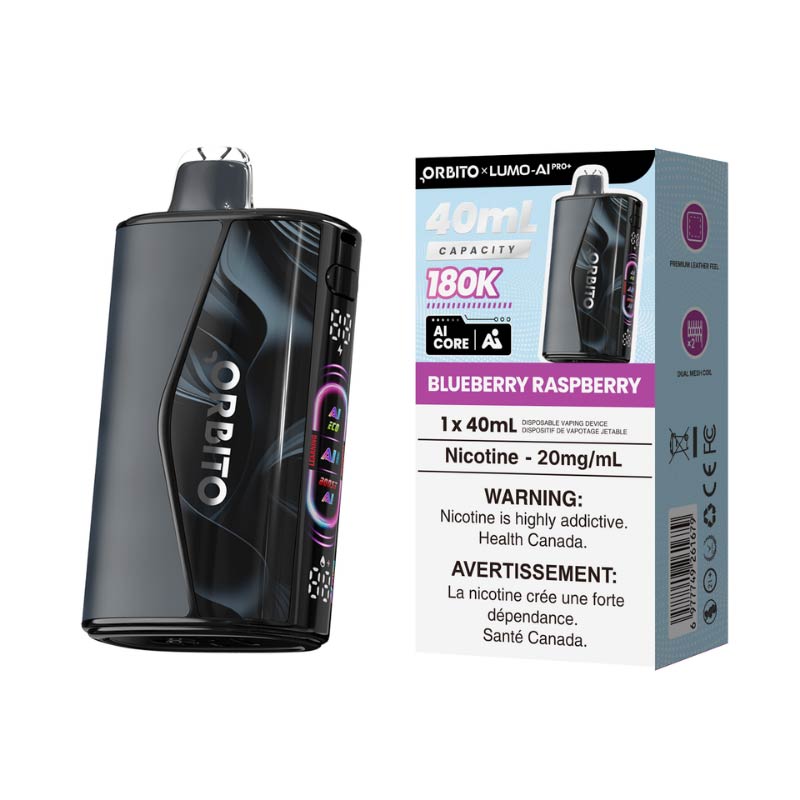 ORBITO Lumo-AI Pro+ 180K Disposable - Blueberry Raspberry (MB) - Bay Vape