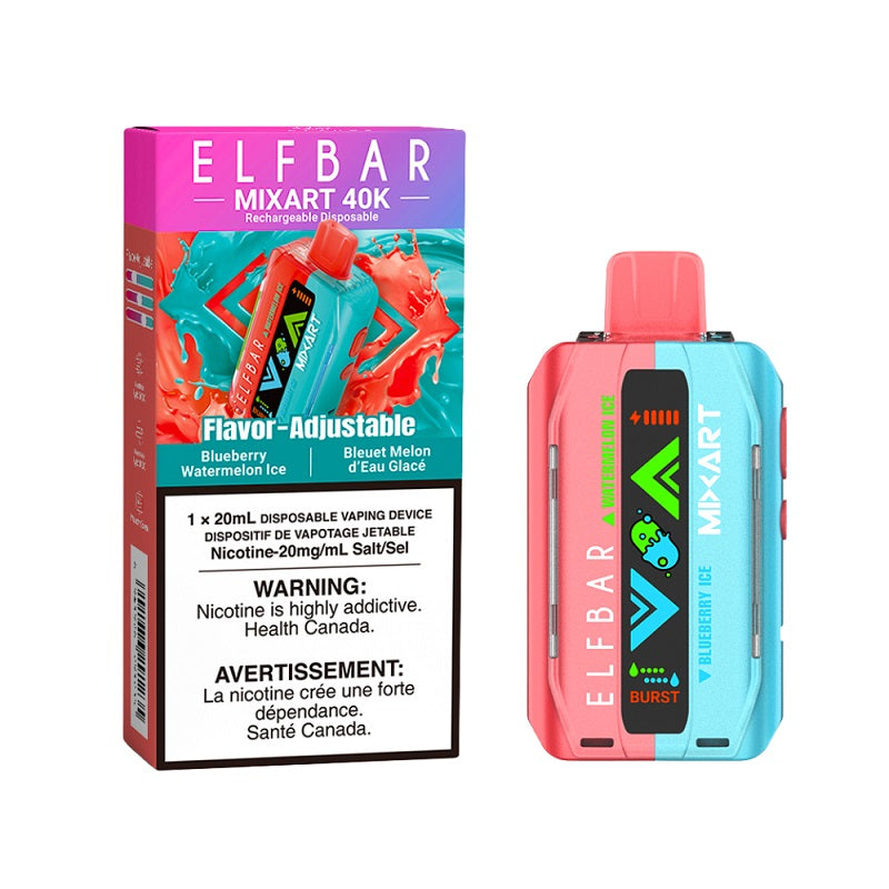 ELF Bar MixArt 40K Disposable - Blueberry Watermelon Ice (ON) - Bay Vape