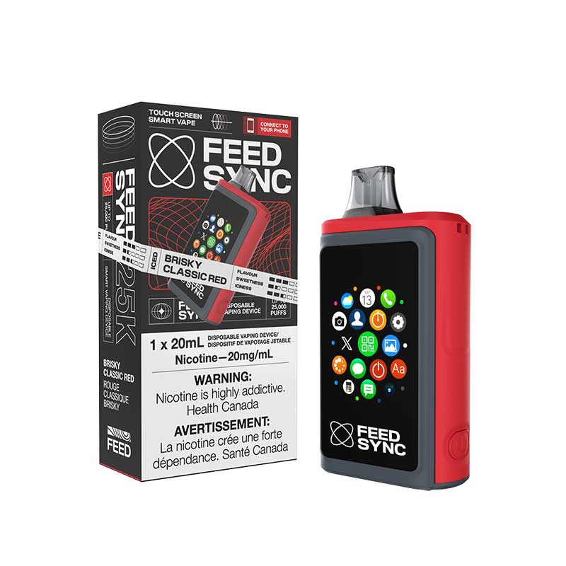 FEED Sync 25K Disposable - Brisky Classic Red - Bay Vape Canada