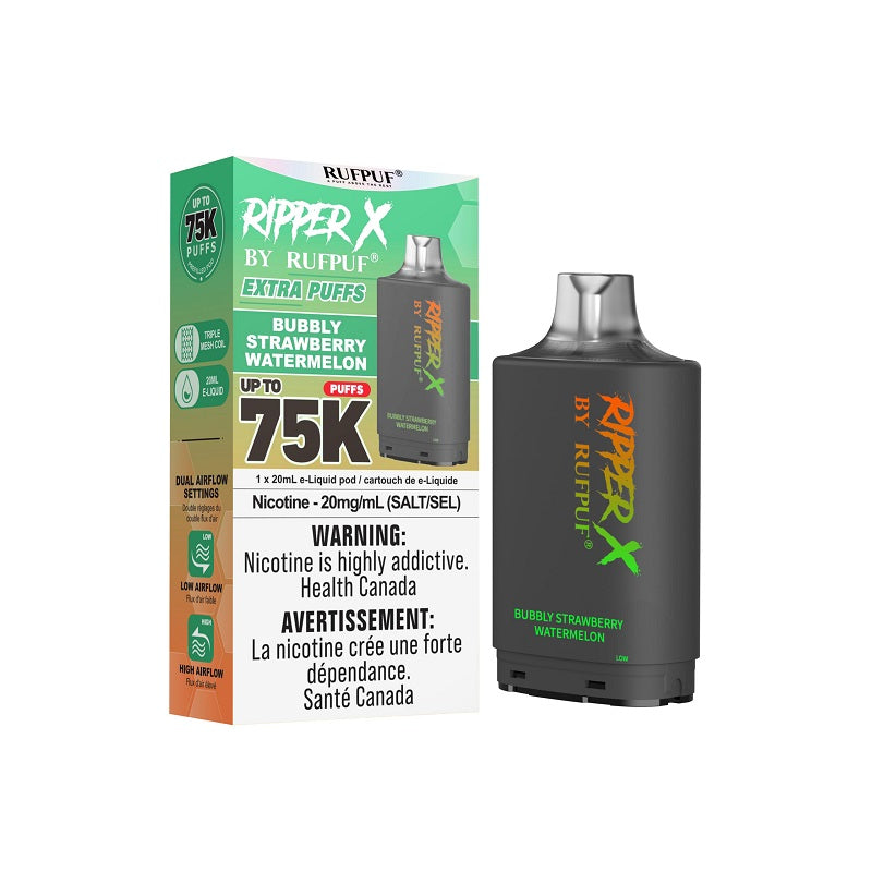 Ripper X Pod by Rufpuf 75K - Bubbly Strawberry Watermelon (ON) - Bay Vape