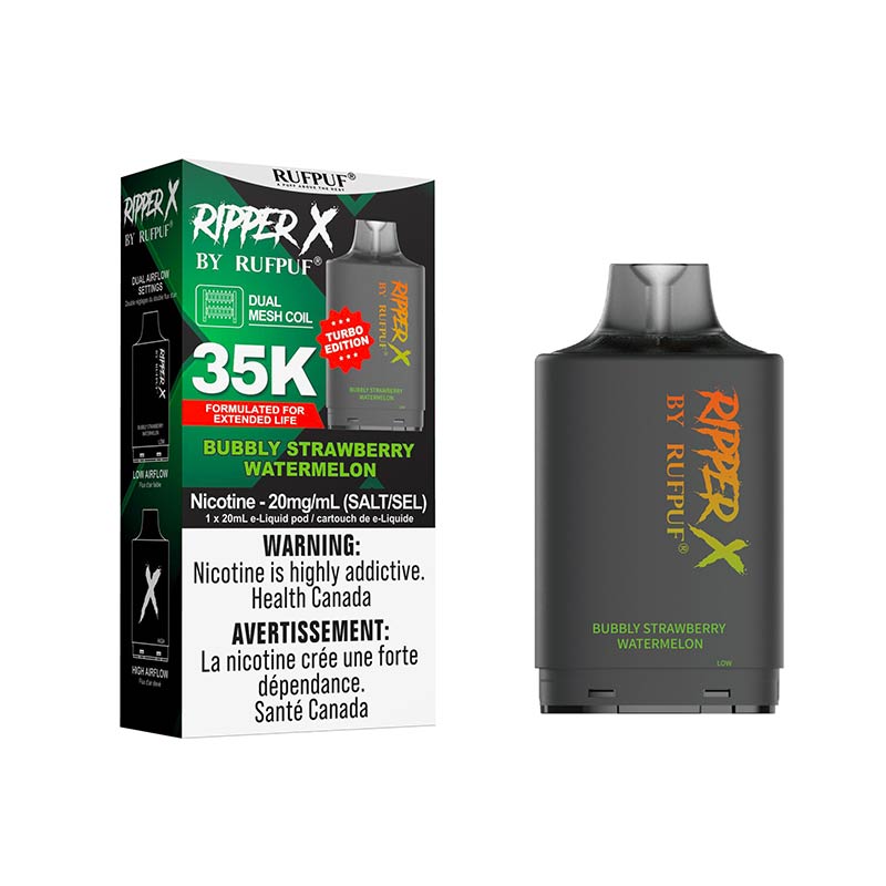 Ripper X Pod by Rufpuf 35K - Bubbly Strawberry Watermelon - Bay Vape Canada