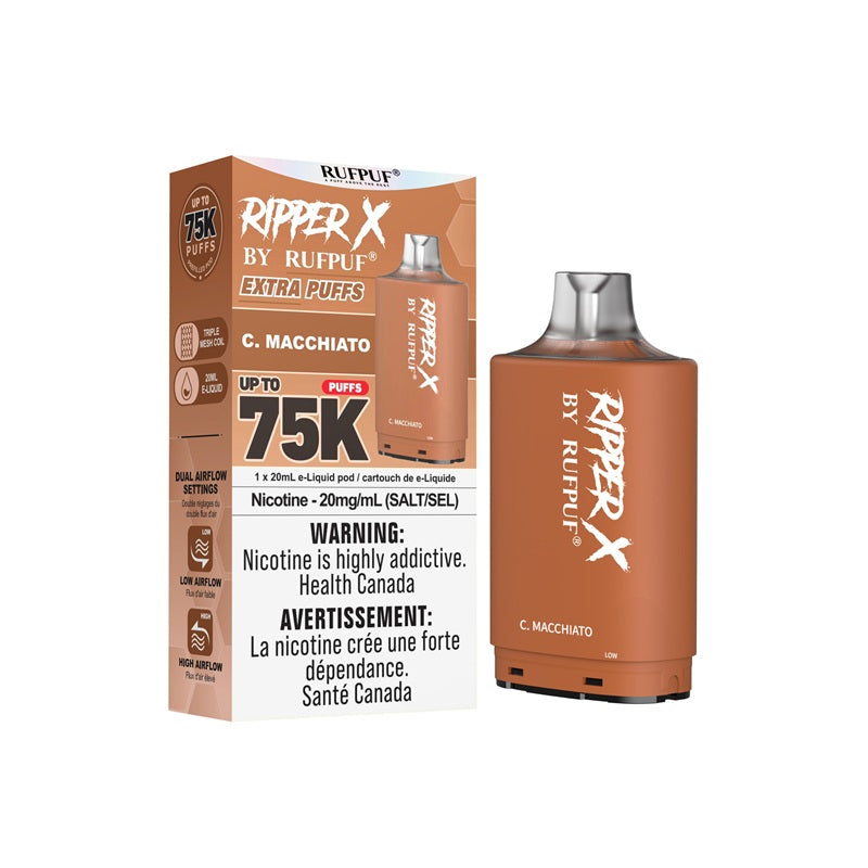 Ripper X Pod by Rufpuf 75K - C. Macchiato - Bay Vape Canada