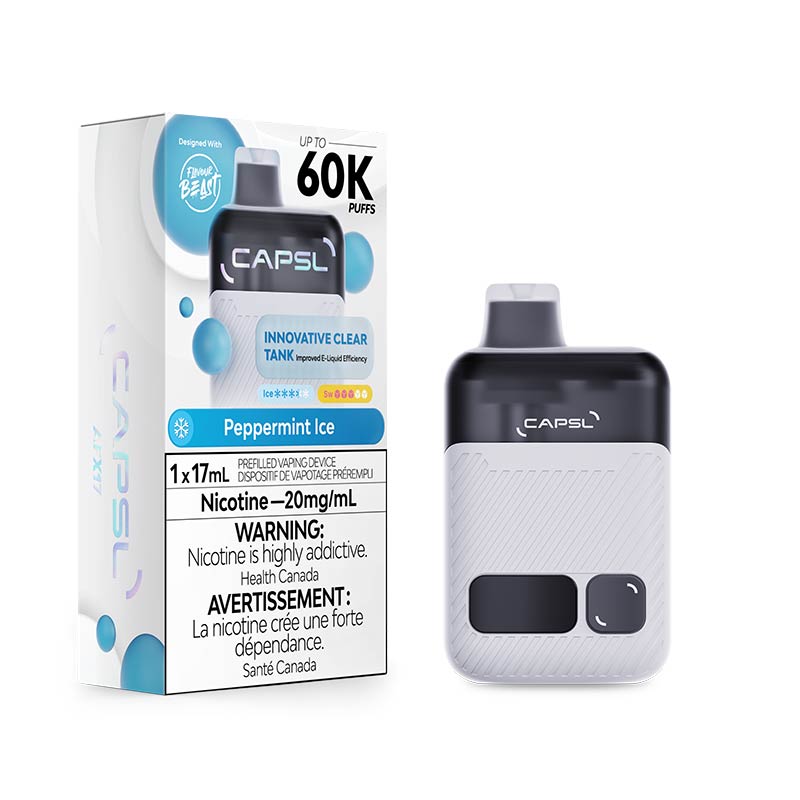 CAPSL 60K Disposable by Flavour Beast - Peppermint Ice (MB) - Bay Vape