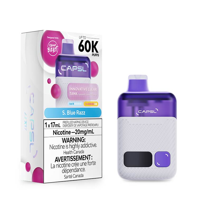 CAPSL 60K Disposable by Flavour Beast - S. Blue Razz