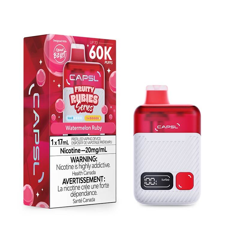CAPSL 60K Disposable by Flavour Beast - Fruity Rubies Watermelon Ruby (MB) - Bay Vape