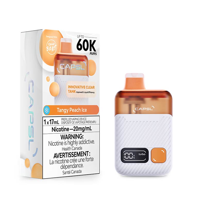 CAPSL 60K Disposable by Flavour Beast - Tangy Peach Ice (AB) - Bay Vape