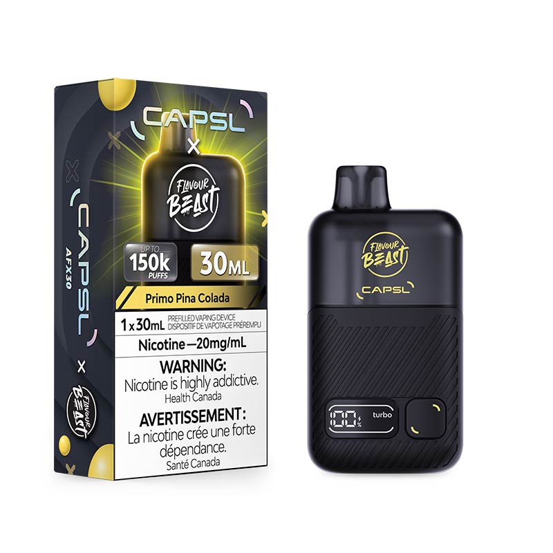 Flavour Beast X CAPSL - AFX30 Disposable - Primo Pina Colada Iced (ON) - Bay Vape